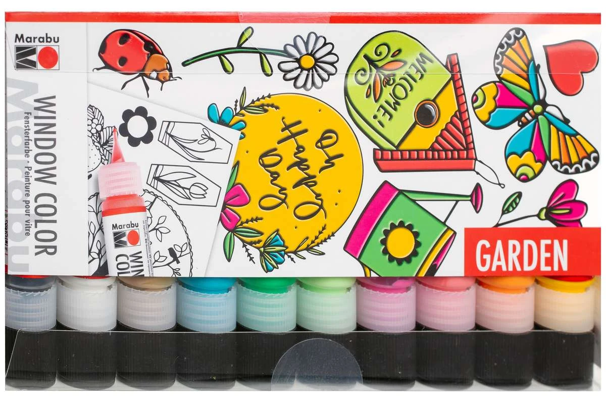 Marabu - Fun & Fancy Window Color 10x25ml - Garden (822510)