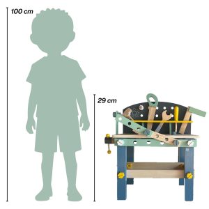 Koala Games G2595 Wooden Workbench With Accesories