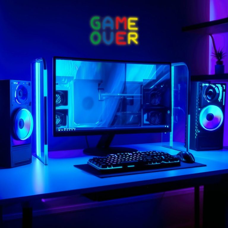 Manta SNL102MT Style Neon Lights GAME  OVER