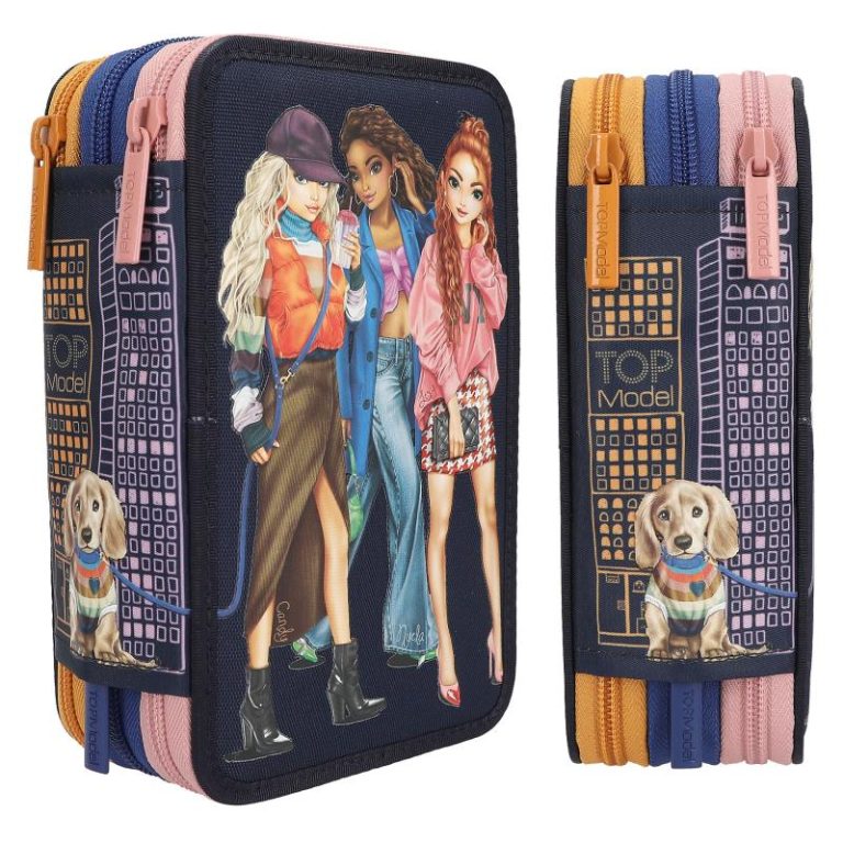 TOPModel Triple Pencil Case CITY GIRLS ( 412560 )