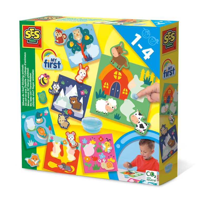 SES Creative – My First – Sticking Animals – (S14401)
