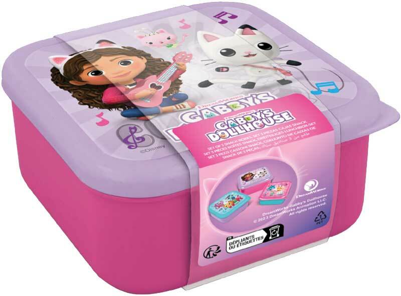 Stor - 3 Pcs. Snack Boxes Set - Gabby's Dollhouse
