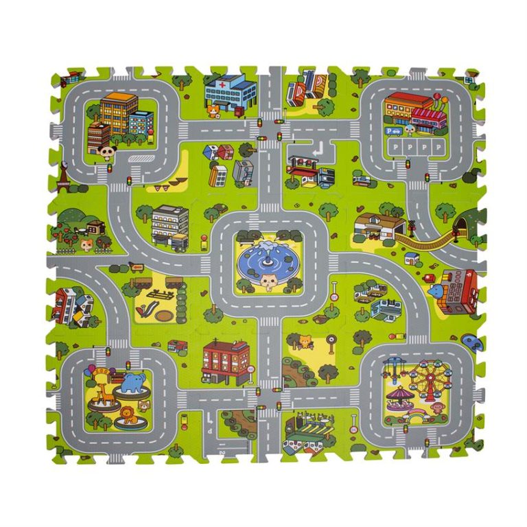 Magni – Floor Puzzle in foam w. road – 3602