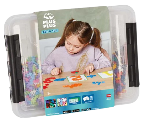 Plus-Plus - ABC & 123 Storage Box / 2000 pcs ( 3923 )