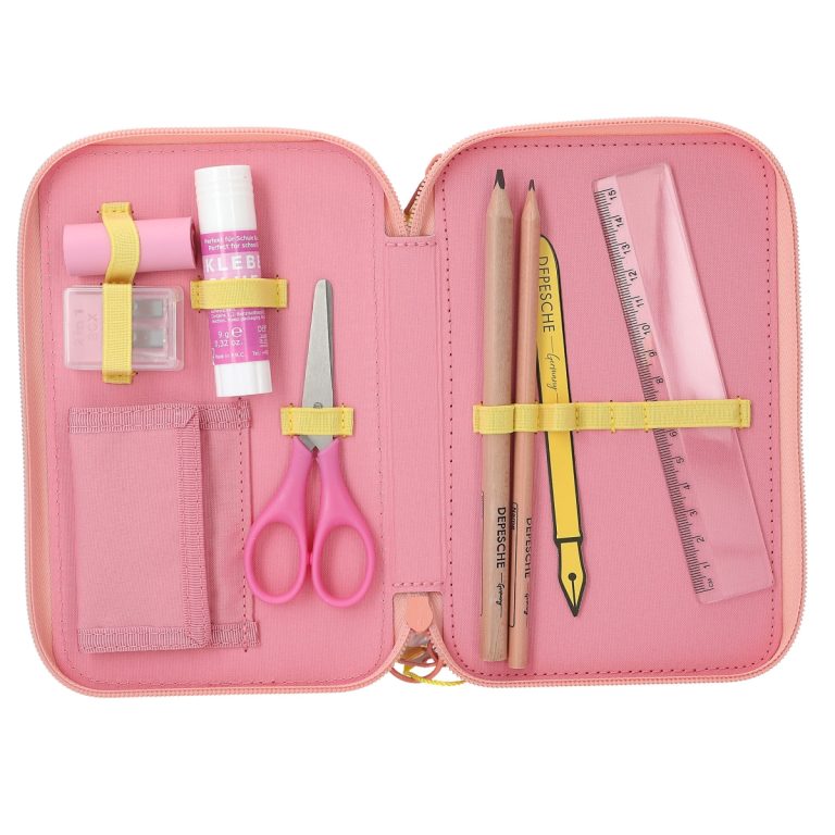 Topmodel – Triple Pencil Case JUICY – apricot, pink, yellow (413324)