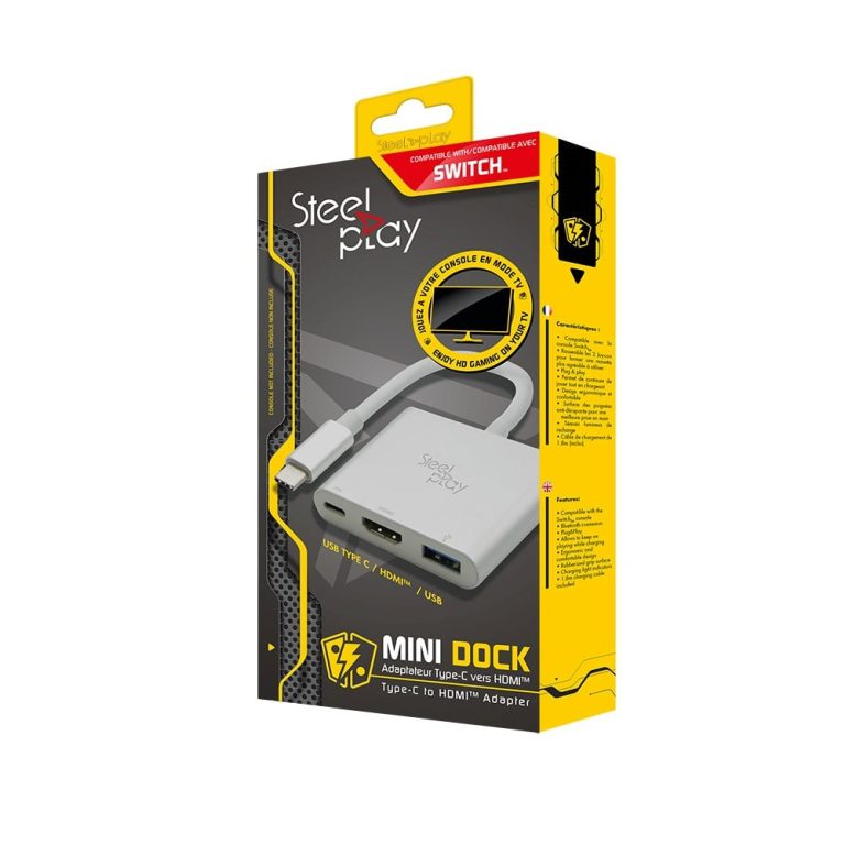 Steelplay – Mini Dock – USB-C/HDMI Adapter (Switch/Mac)