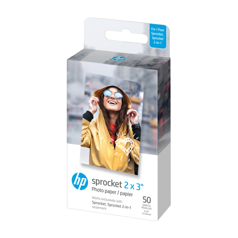 HP – Zink Paper Sprocket For Luna 2×3″ – 50 Pack