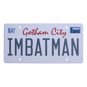 DC Comics Batman Number Plate Tin Sign