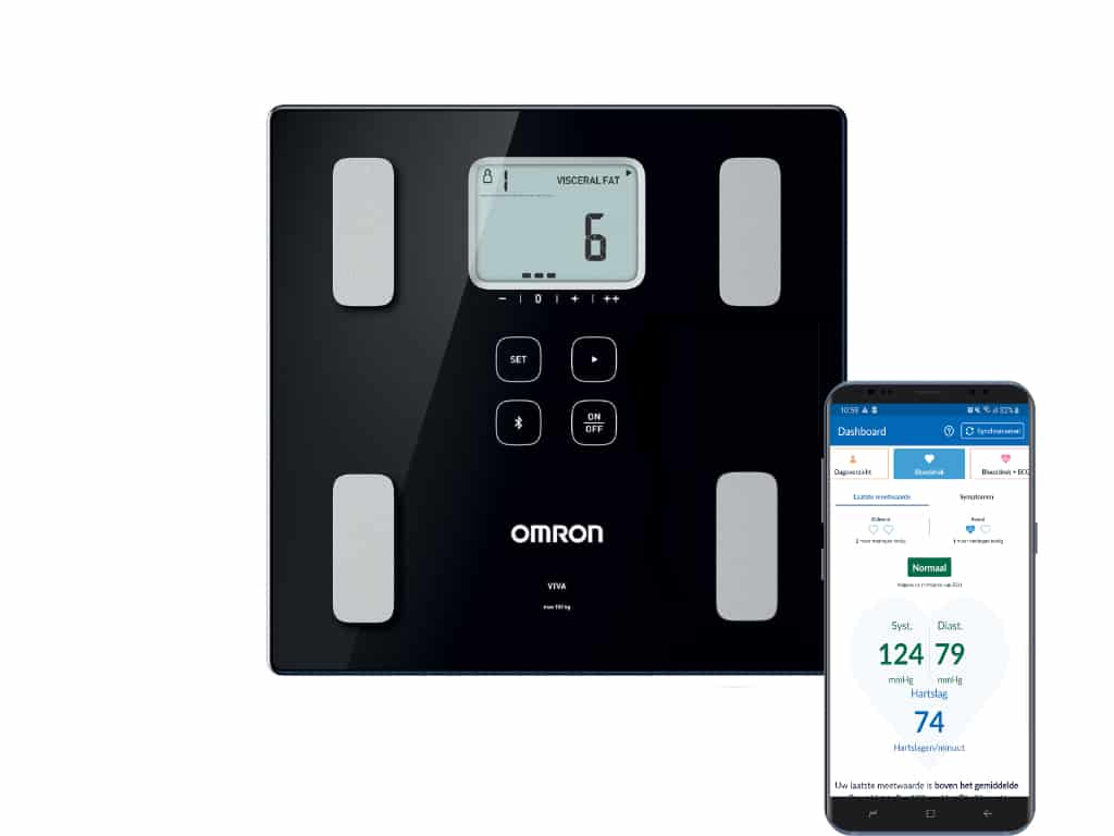 OMRON - VIVA Smart Analytical Balance Scale - Black - 5 Years Warranty