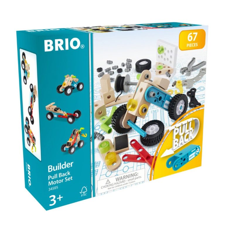 BRIO – Builder Pull back motor set – 67 pieces (34595)