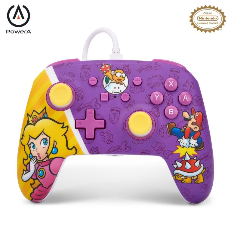 PowerA Enhanced Wired Controller – Nintendo Switch – Princess Peach Battle