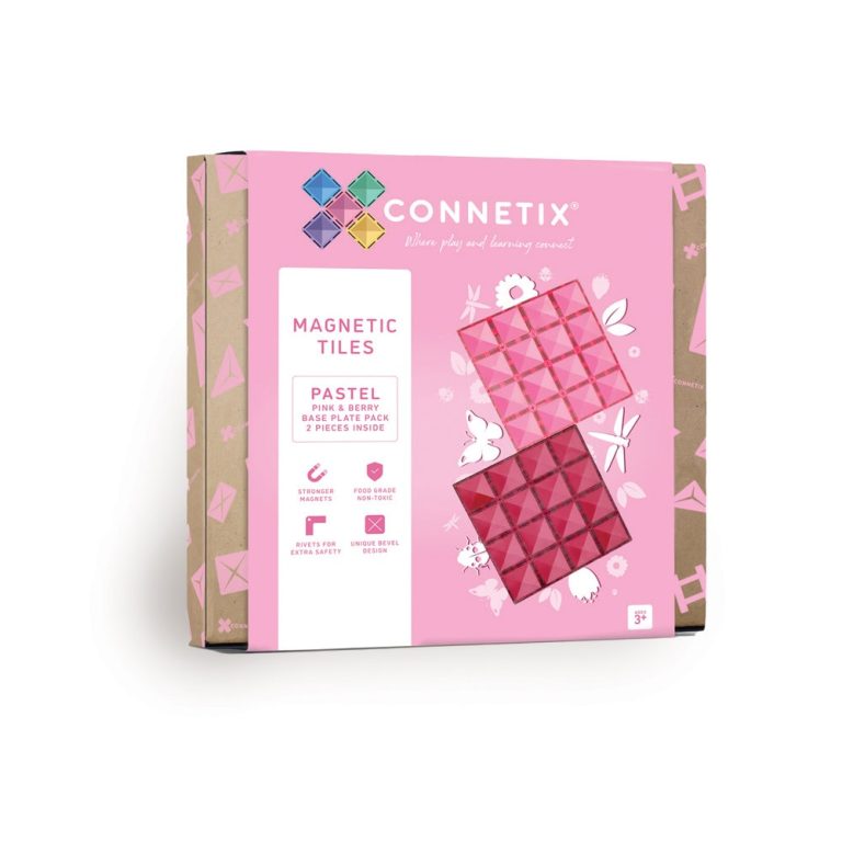 Connetix – Base Plate – Pastel Pink & Berry – (CT-P-PB002-BP)