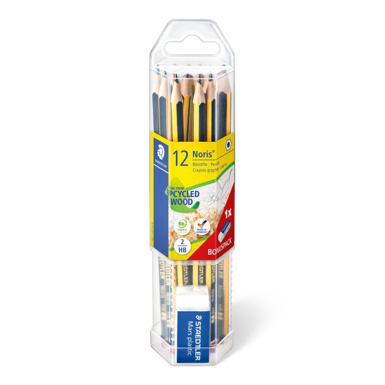 Staedtler – Noris classic pencils, incl. eraser, 12 pcs. (61 120P1)