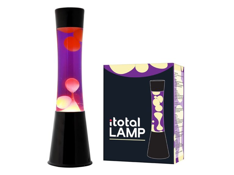 iTotal – Lava Lamp – Black/Purple/Yellow – 40 cm (1270426)