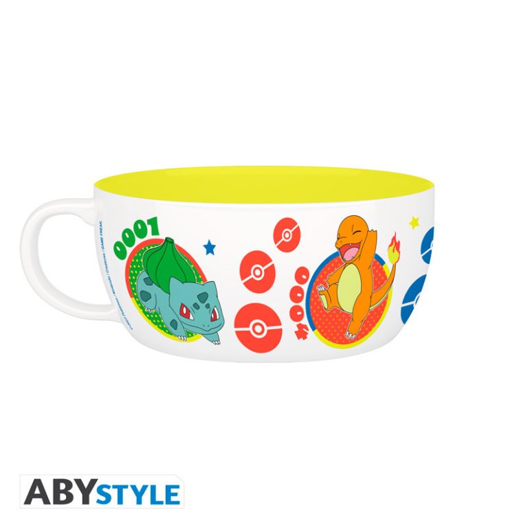 POKEMON – Breakfast Set Mug + Bowl – Pikachu & Kanto Starters