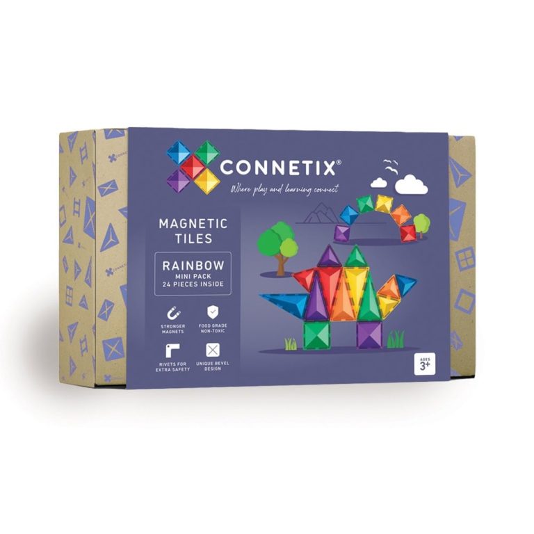 Connetix – Rainbow Mini Pack 24 Pieces – (CT-R-00024-MI)