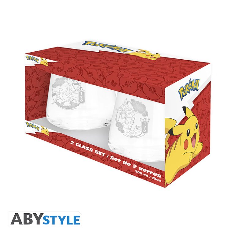 Pokemon 2 Glass Set – Magikarp & Gyarados Europe – 30cl