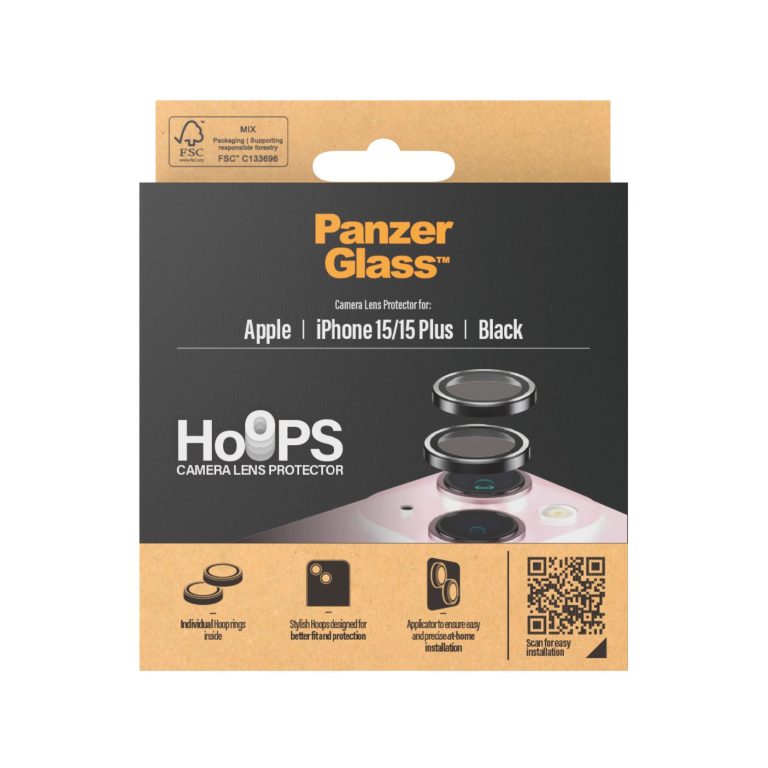 PanzerGlass – Hoops Camera Lens Protector iPhone 15 – 15 Plus