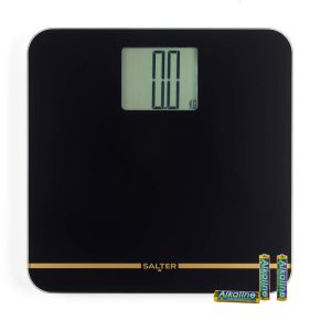 Salter 9075 BGFEU12 Max Electronic Bathroom Scale, Black/Gold
