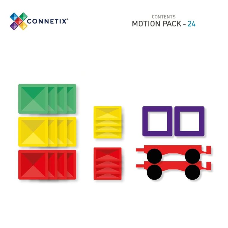Connetix – Rainbow Motion Pack – 24 Pieces – (CT-R-00024-MO)