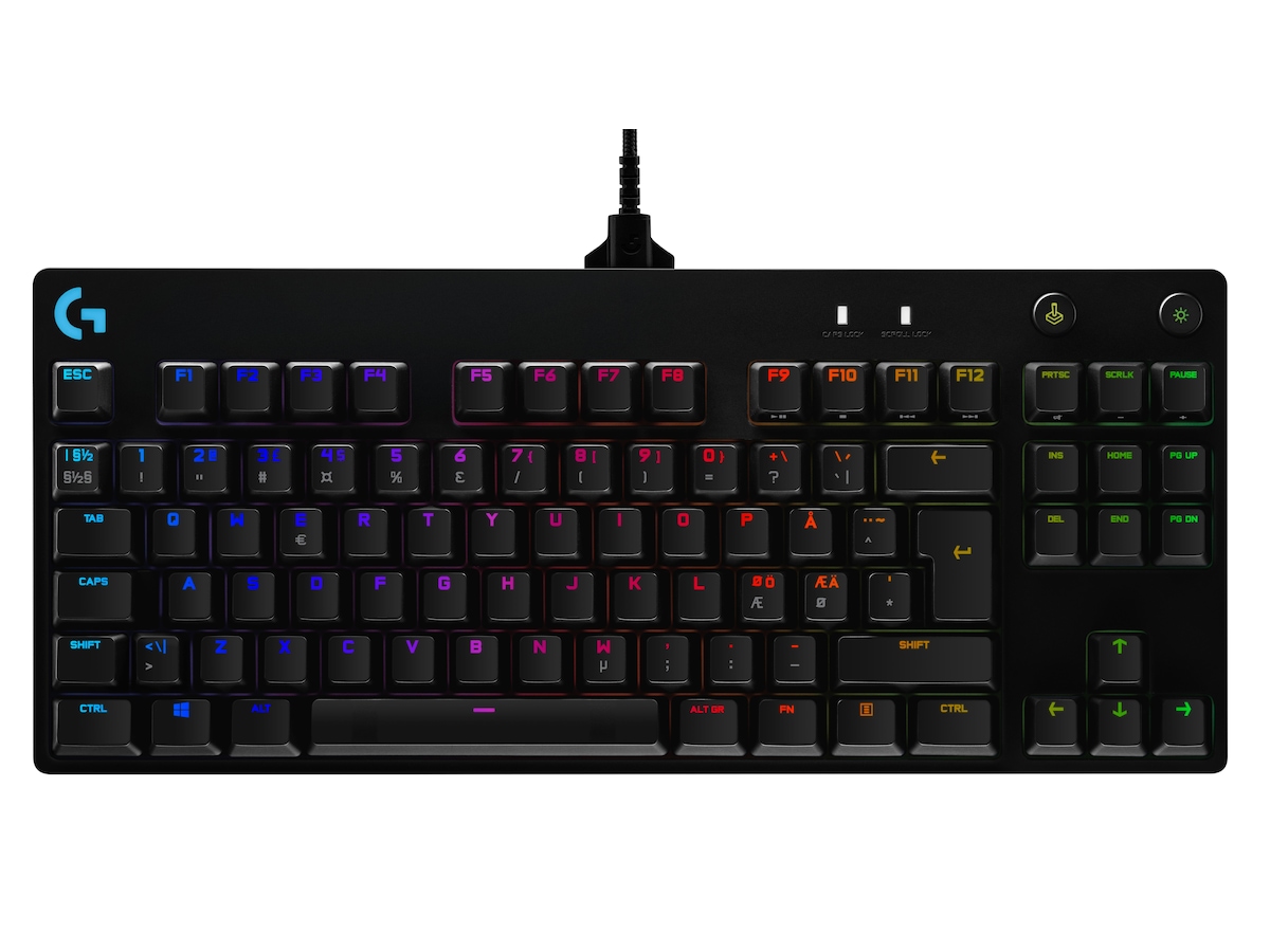 Logitech G PRO Mechanical Gaming Keyboard - BLACK - USB - NORDIC
