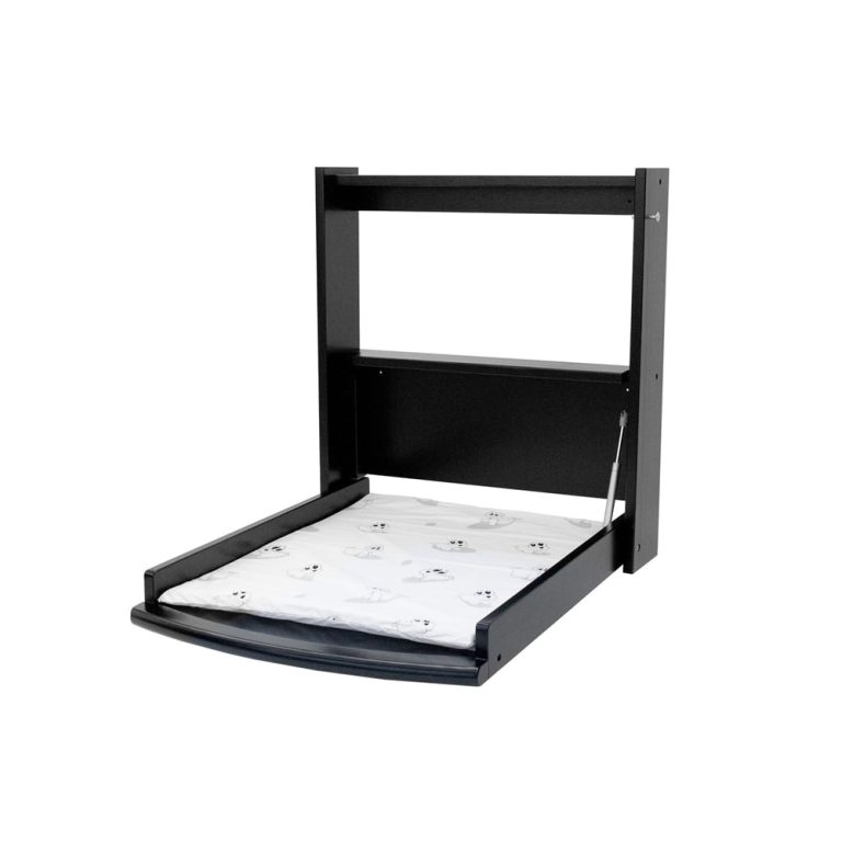 BabyTrold – Changing table for wall incl. mattress Black