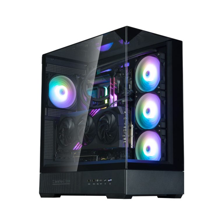 Zalman P40 Prism Black, ARGB Fan x1