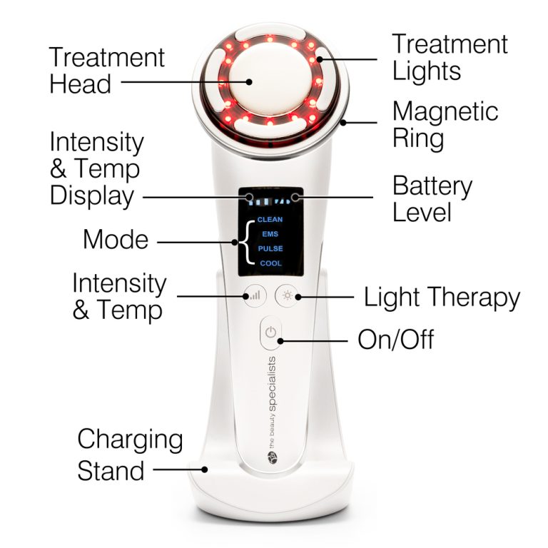Rio FCTL-TOP-EU/1.0 Facelift & Tone Beauty Spa, 6-In-1 Skincare Tool