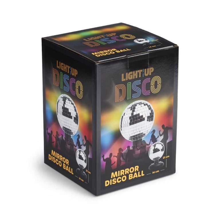 LIGHT – UP – LED Mirror Disco Ball 16cm (MCDC004)