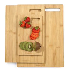 Russell Hobbs RH04065 Element Bamboo 3 Piece Chopping Board Set
