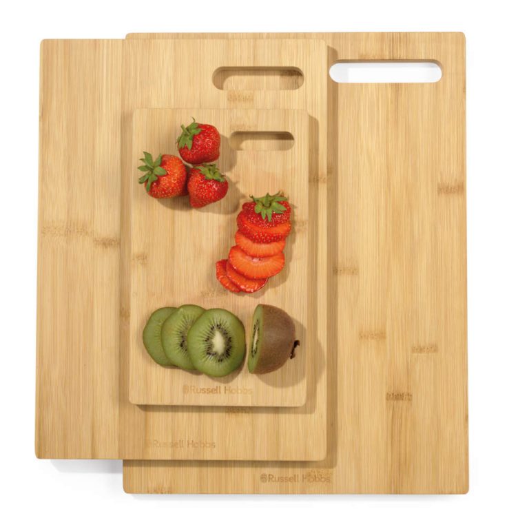Russell Hobbs RH04065 Element Bamboo 3 Piece Chopping Board Set