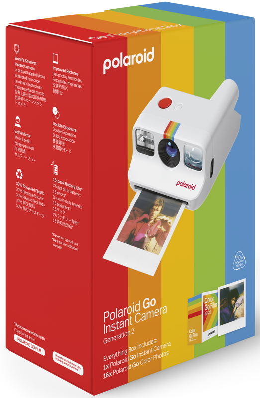Polaroid - Go Gen 2 E-Box Camera - White