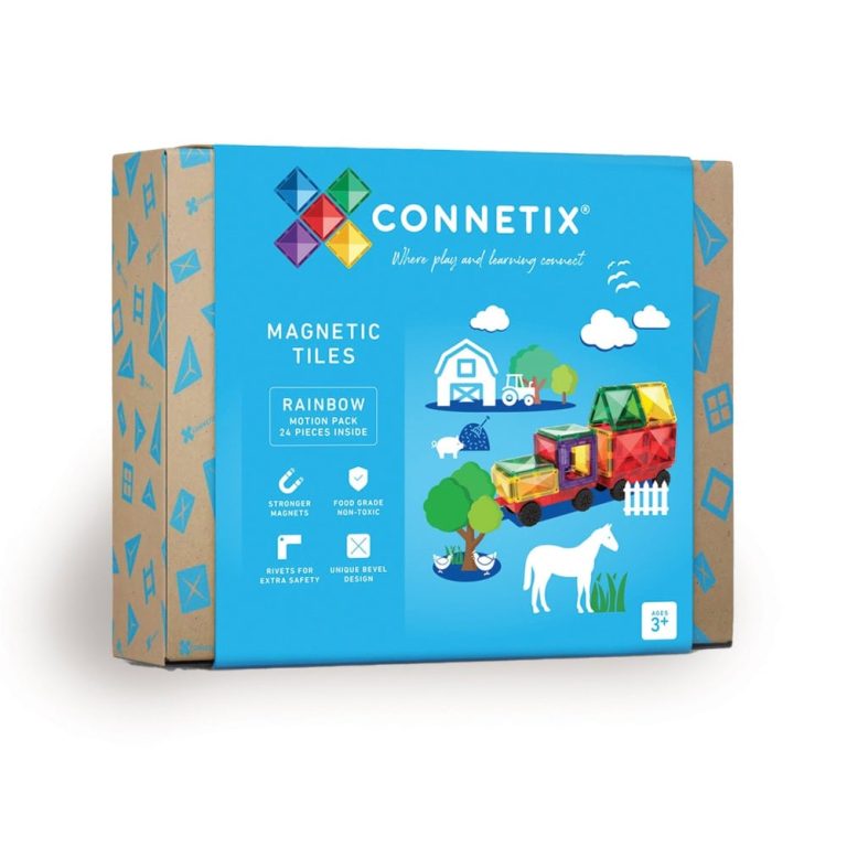 Connetix – Rainbow Motion Pack – 24 Pieces – (CT-R-00024-MO)