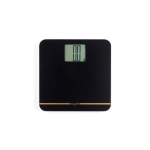 Salter 9075 BGFEU12 Max Electronic Bathroom Scale, Black/Gold