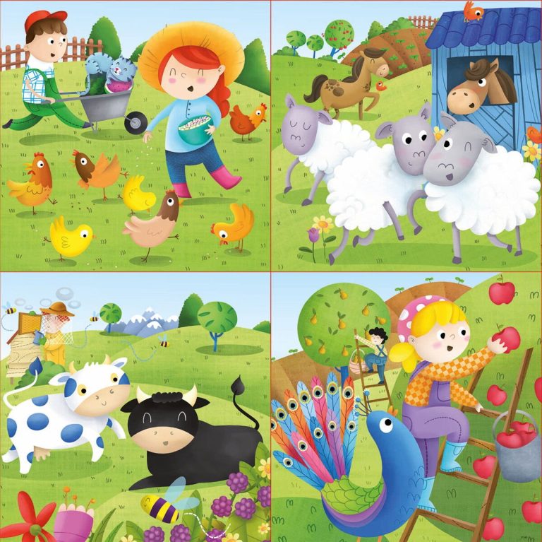 Educa – Puzzle – 6-9-12-16 Farm Animals (80-17145)