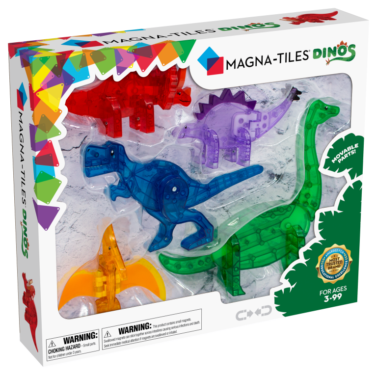 MAGNA-TILES – DDinos 5 Piece Set (90229)