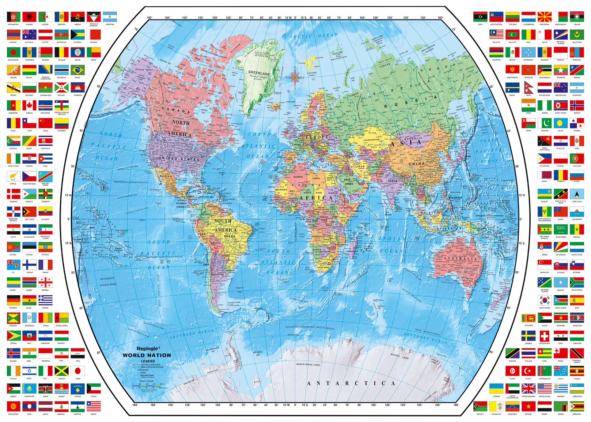 Ravensburger - Puzzle Political World Map 1000p (12000664)