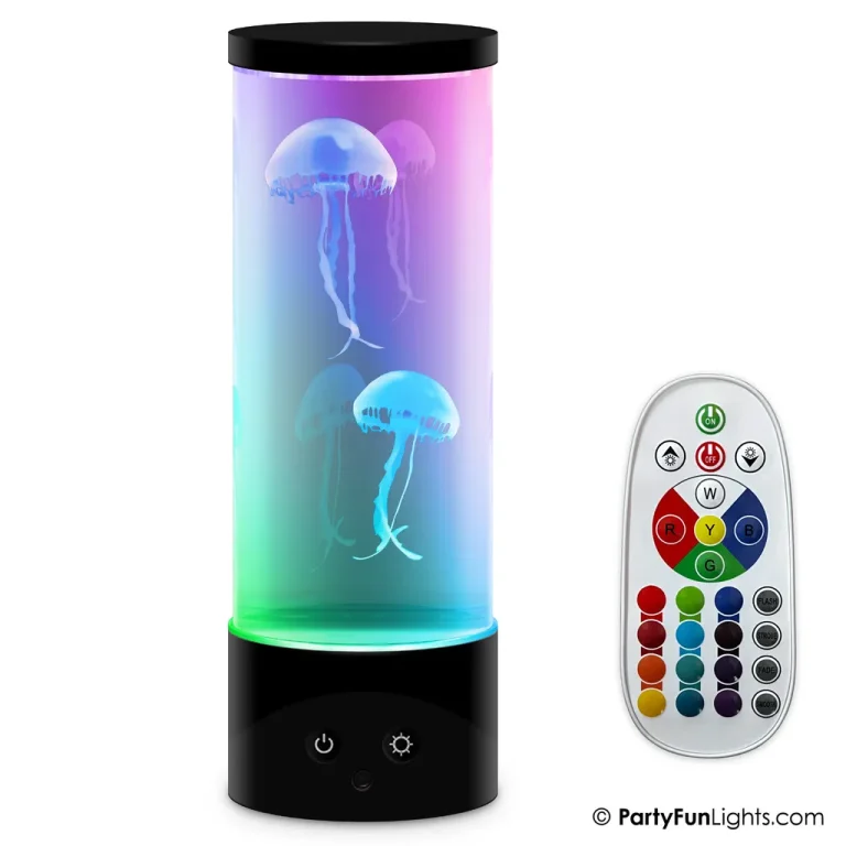 Party Fun Lights – Jellyfish Lamp with Remote Control – H: 30 cm (605403)