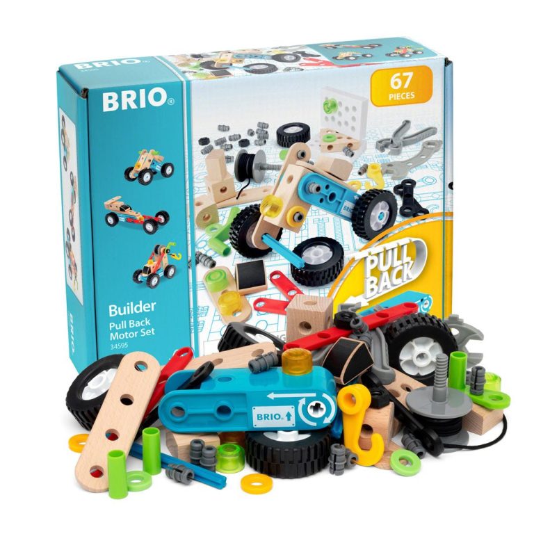 BRIO – Builder Pull back motor set – 67 pieces (34595)