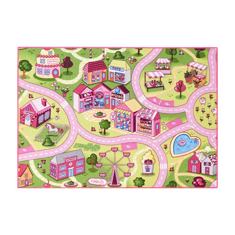 Rebel – Playmat – Pink fairground – 95 x 133 cm