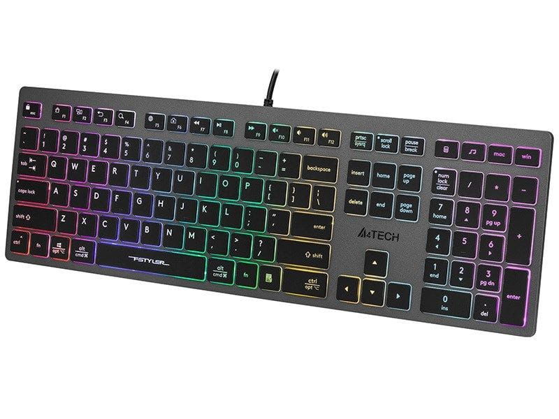A4Tech 47126 FSTYLER FX60H Grey Neon Backlit