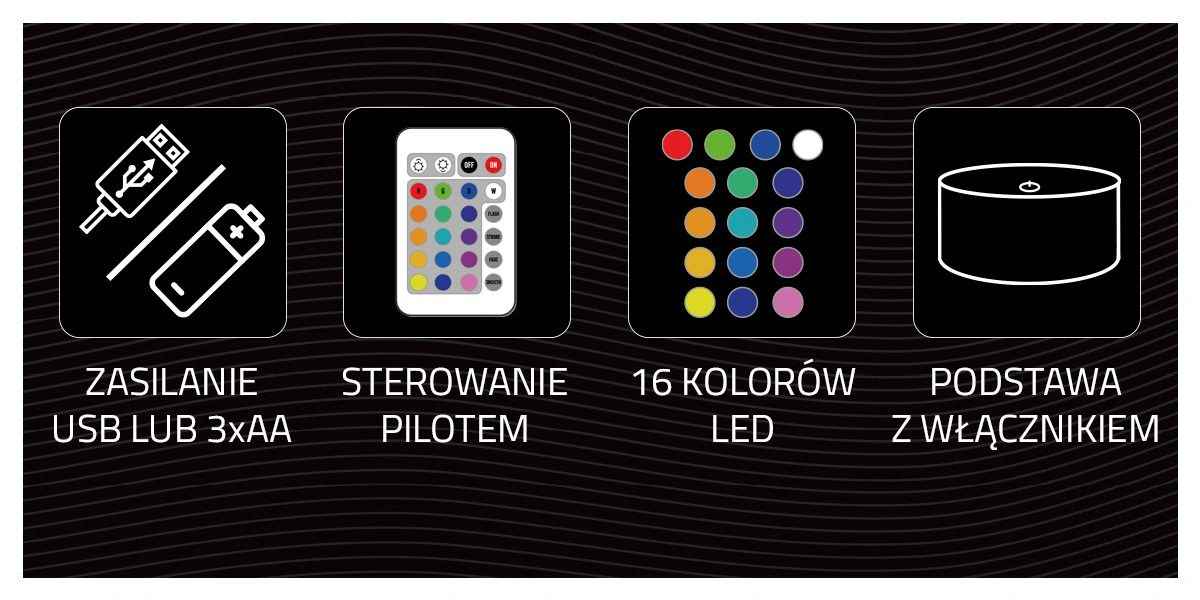 Manta SNL64RGB LED lamp Light decoration Car 3D RGB
