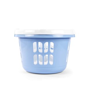 Beldray LA00000174CRNEU7  Set Of Two Laundry Basket  30L, White/Blue