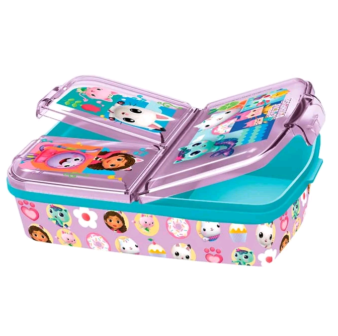 Stor - Multi Compartment Sandwich Box - Gabby's Dollhouse (088808735-21220)