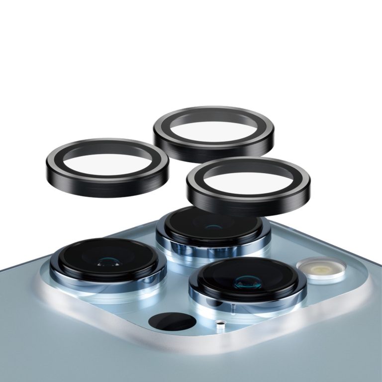 PanzerGlass – Hoops Camera Lens Protector for iPhone 13 Pro – 13 Pro Max – Black