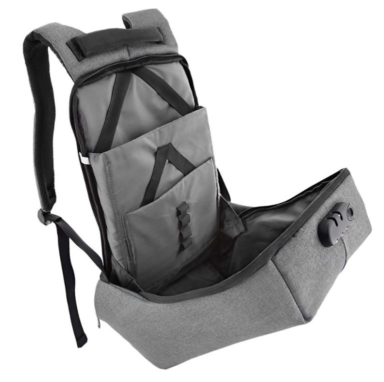 Tellur 15.6 Notebook Backpack Antitheft V2, USB Port, Gray