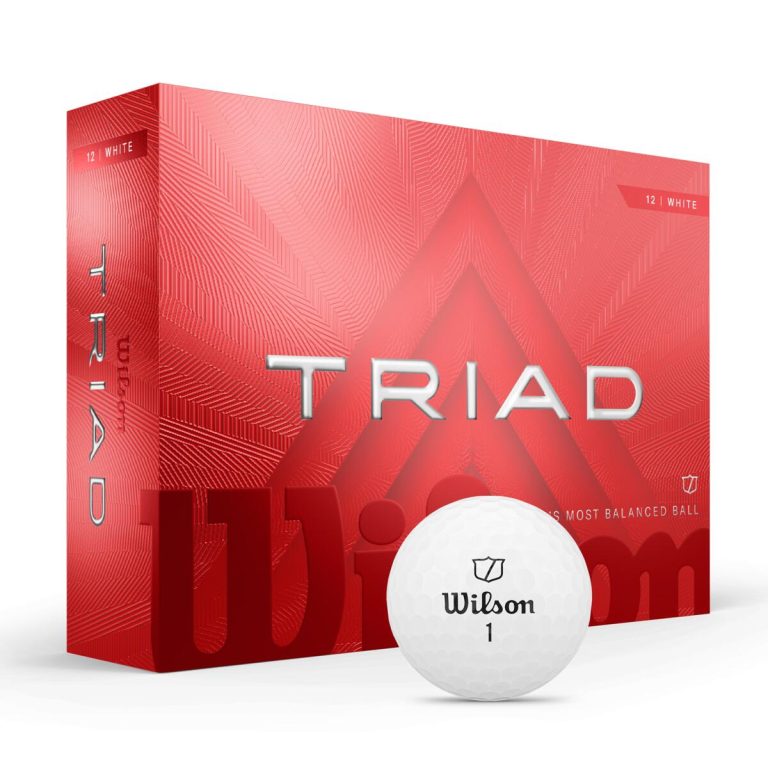 Wilson – 2025 Triad Golf Balls – White – 12 pack