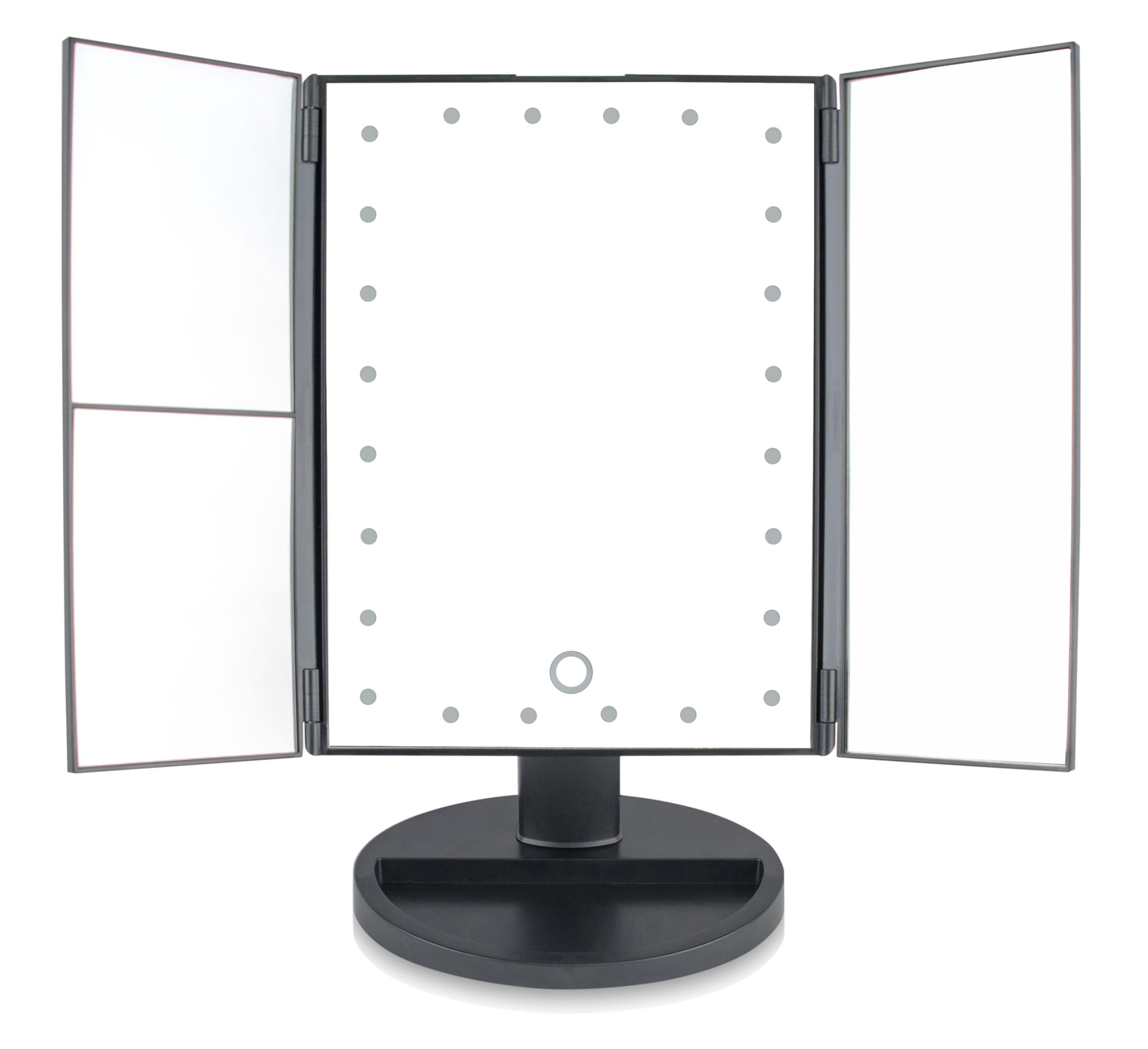 Rio MMFD-EU/1,6 24 LED Touch Dimmable Makeup Mirror, Black