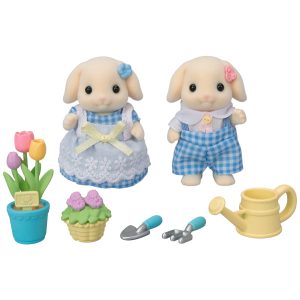 Sylvanian Families - Flower Garden Set - Flora Rabbit Brother & Sister (5736)