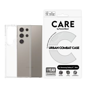 CARE by PanzerGlass - Flagship Case Transparent Urban Combat w. Clear Frame Samsung Galaxy S 2025 Ult